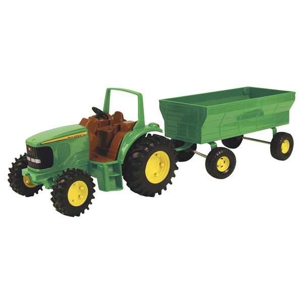 slide 1 of 1, John Deere Tractor And Wagon, 1 ct