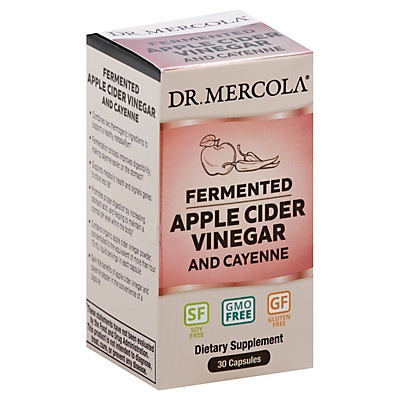 slide 1 of 1, Dr. Mercola Fermented Apple Cider Vinegar And Cayenne, 30 ct