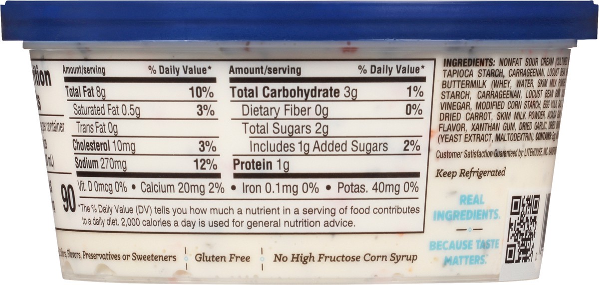 slide 2 of 7, Litehouse Homestyle Ranch Dip & Spread 12 fl oz, 12 fl oz