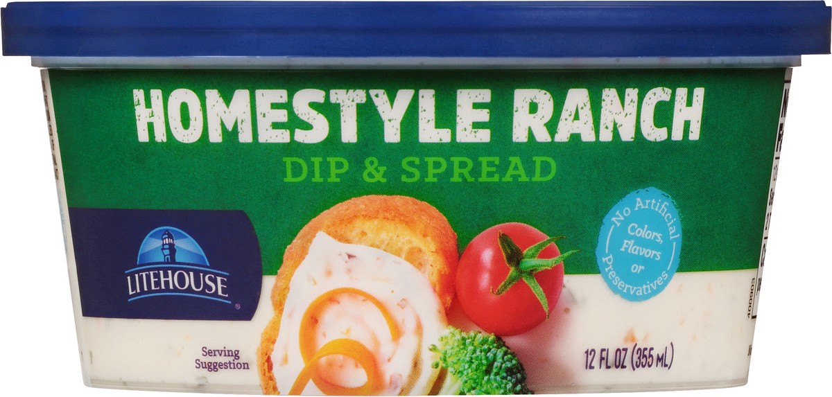slide 3 of 7, Litehouse Homestyle Ranch Dip & Spread 12 fl oz, 12 fl oz