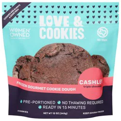 Love & Cookies Frozen Gourmet Cookie Dough - Triple Chocolate