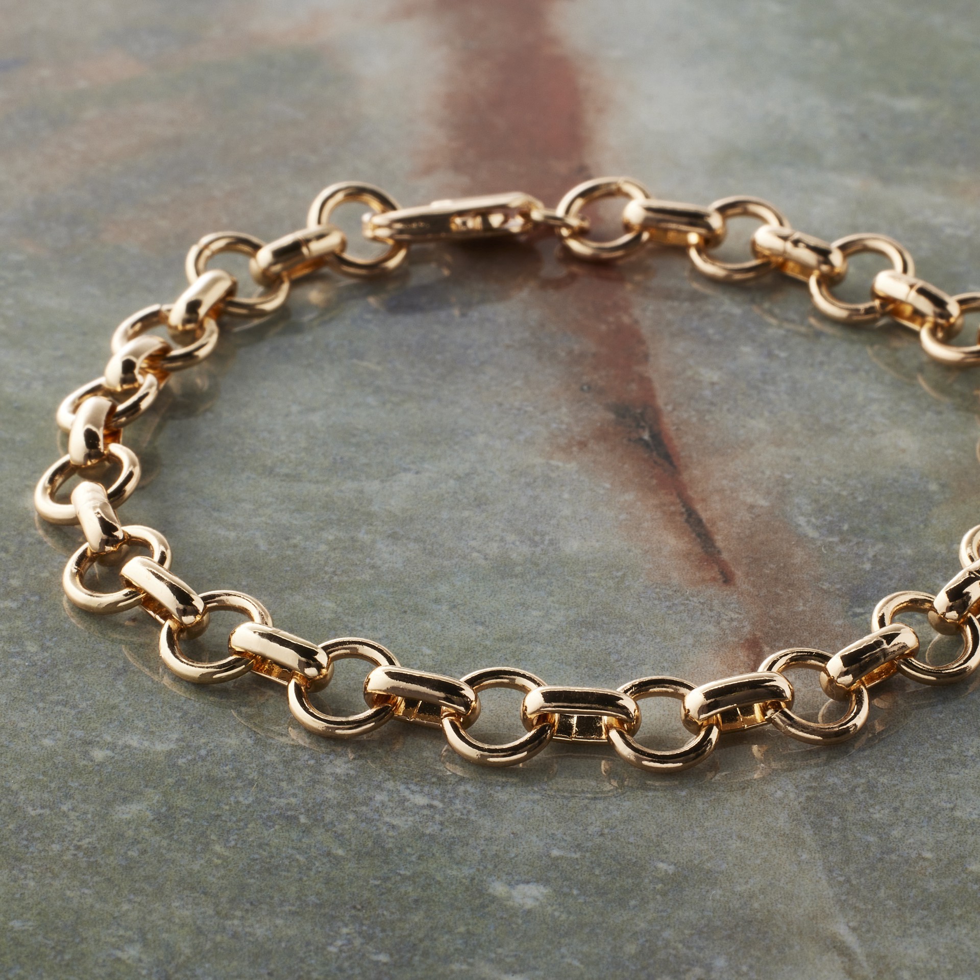 slide 4 of 8, Gold Long & Short Charm Bracelet By Bead Landing, 7.2 in