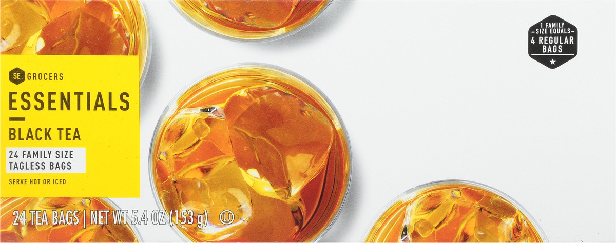 slide 7 of 11, Essentials Tagless Family Size Tea Bags - 24 ct, 24 ct