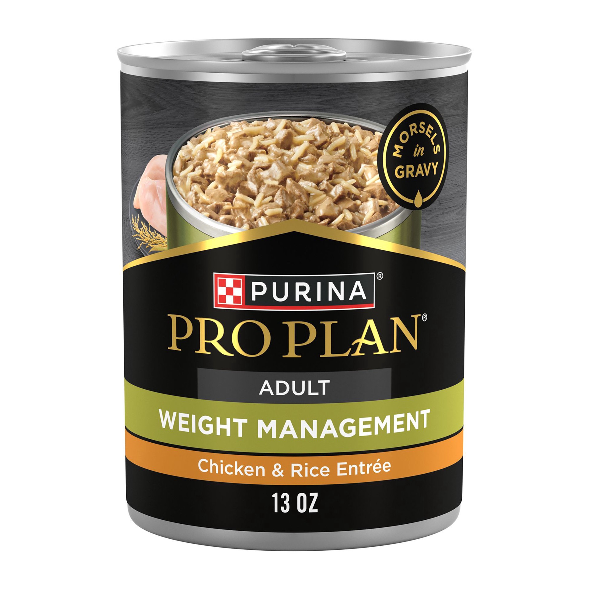 slide 1 of 1, Purina Pro Plan Weight Management Chicken & Rice Entree Adult Dog Wet Food - 13 oz, 1 ct