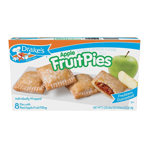 slide 1 of 7, Drake's Pies, Drake's Family Pack Apple Fruit Pies, 8 ct