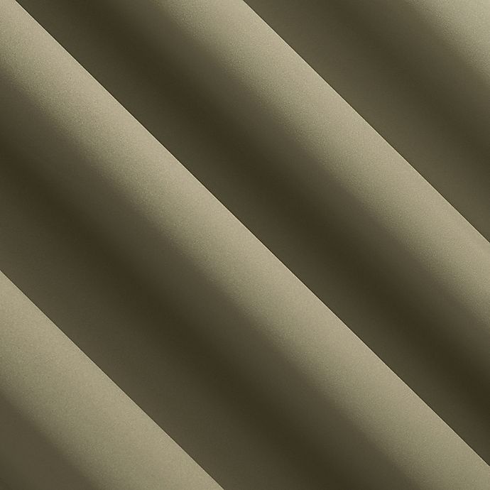 slide 4 of 10, Sun Zero Oslo Extreme Total Blackout Grommet Window Curtain Panel - Olive Green, 63 in