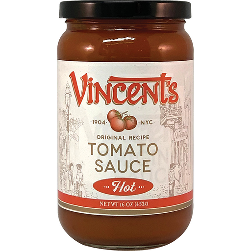 slide 1 of 1, Paesana Vincent's Tmt Sauce Hot, 16 oz