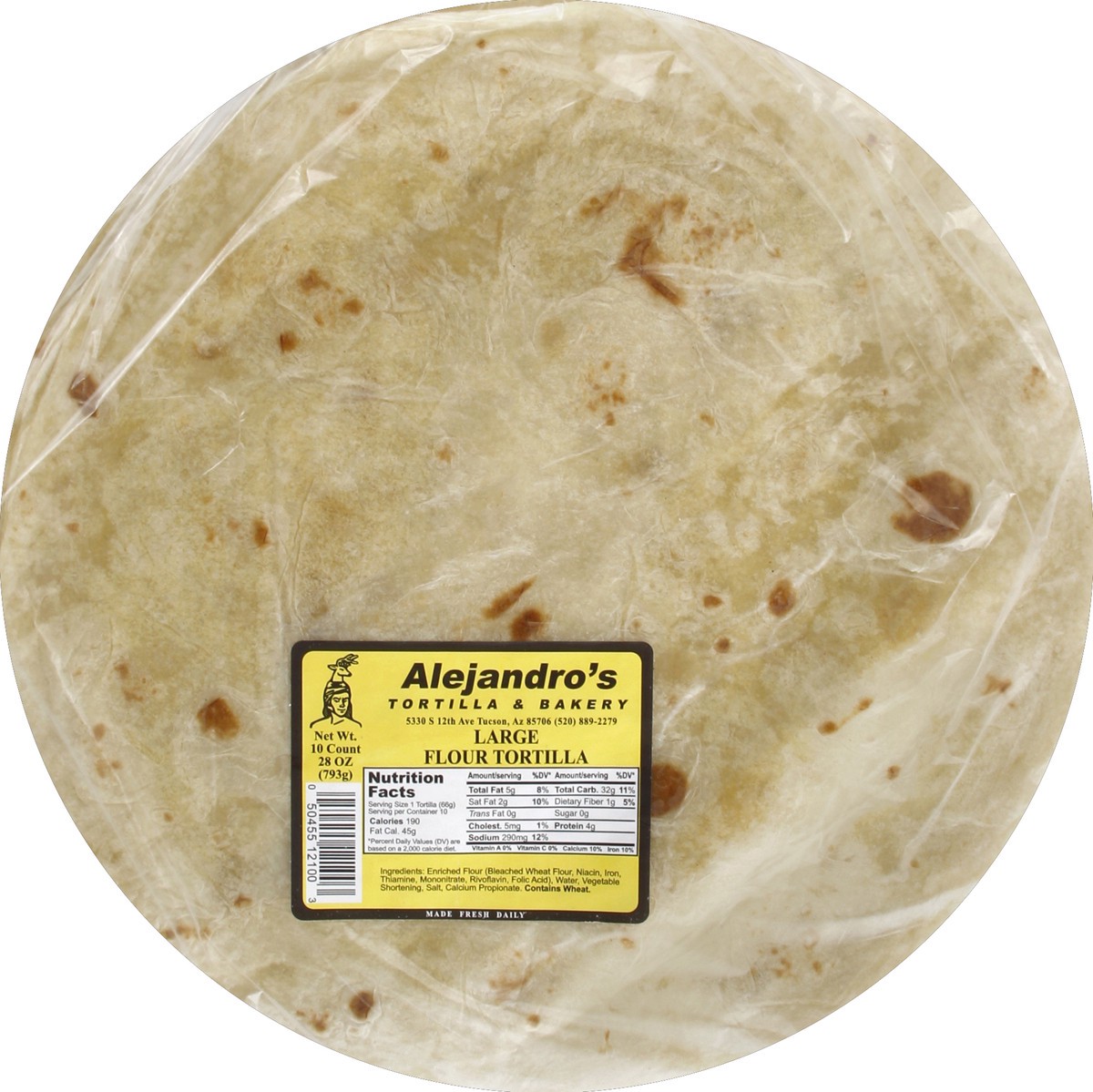 slide 1 of 5, Alejandros Tortillas - 10 ea, 10 ct