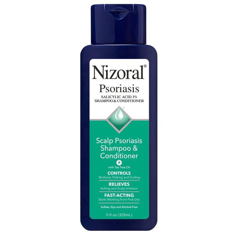 slide 2 of 5, Nizoral Scalp Psoriasis Shampoo & Conditioner with Tea Tree Oil 11 fl oz, 11 oz