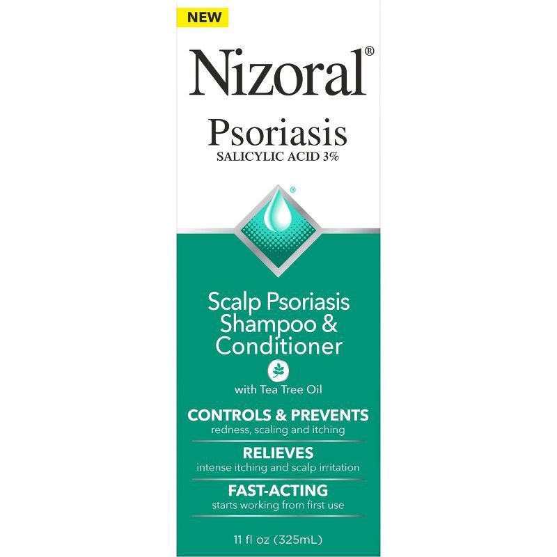 slide 1 of 5, Nizoral Scalp Psoriasis Shampoo & Conditioner with Tea Tree Oil 11 fl oz, 11 oz