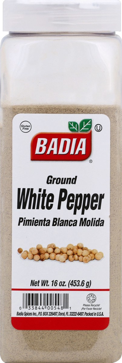 slide 5 of 6, Badia Ground White Pepper, 16 oz