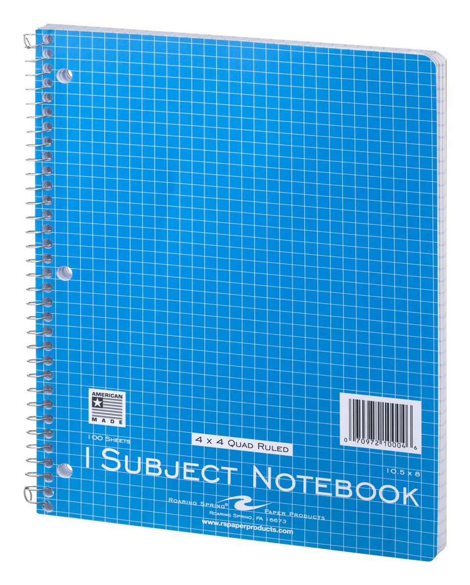 slide 6 of 9, Roaring Spring 1 Subject Notebook, 1 ct