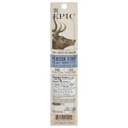 EPIC Venison Strip with Beef, Sea Salt and Pepper, Keto Friendly, Whole 30, Protein Snacks, 0.8 oz