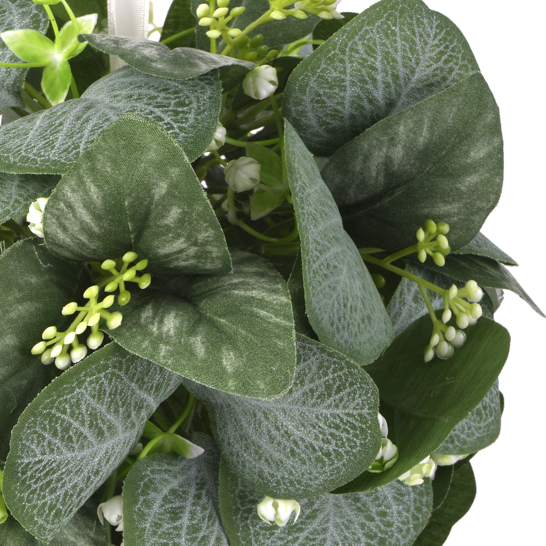 slide 2 of 2, 8" Eucalyptus & Baby's Breath Kissing Ball By Ashland, 8 in