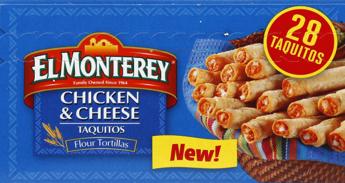 slide 2 of 6, El Monterey Chicken And Cheese Flour Taquito, 28 oz