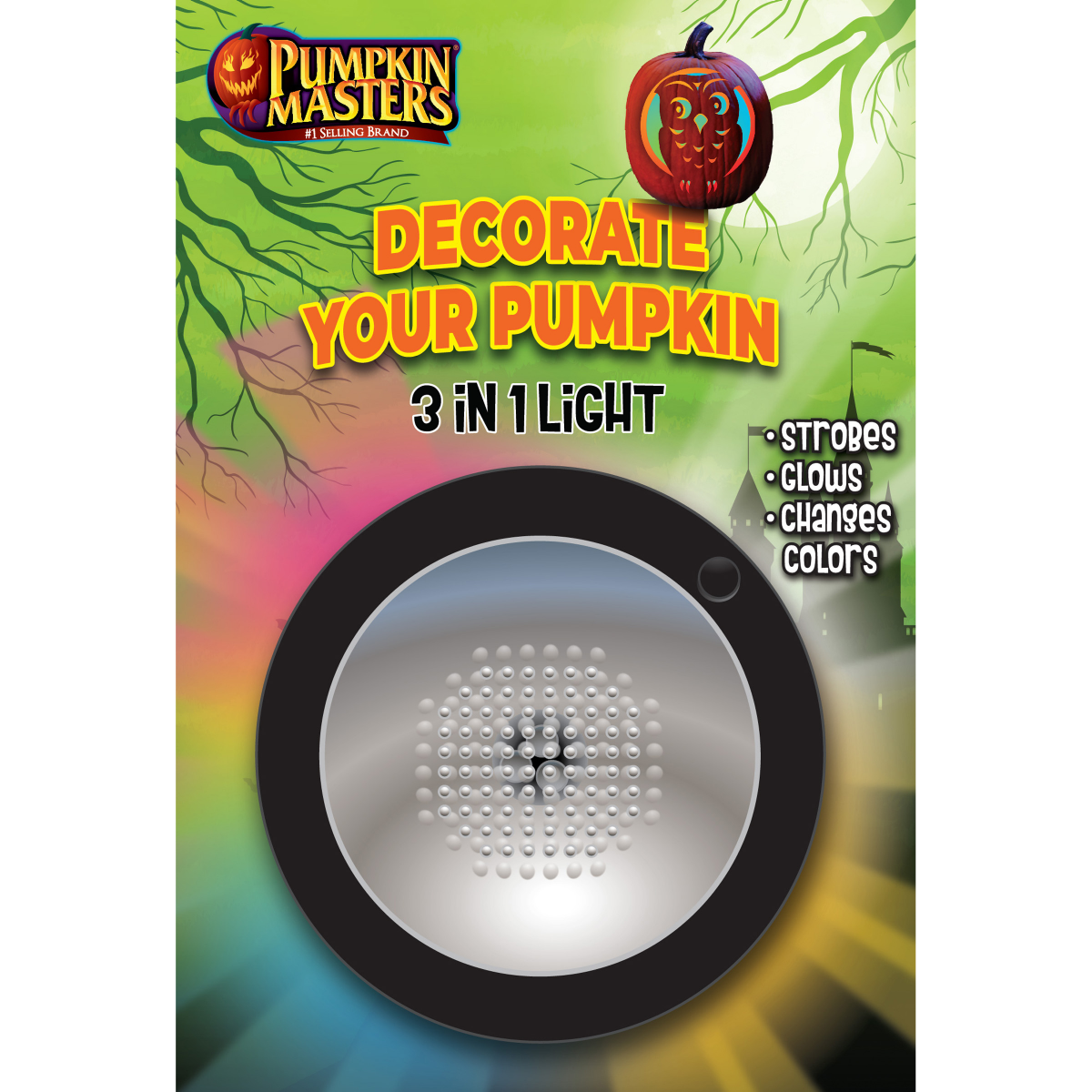 slide 1 of 1, Pumpkin Masters 3-in-1 Pumpkin Light, 1 ct