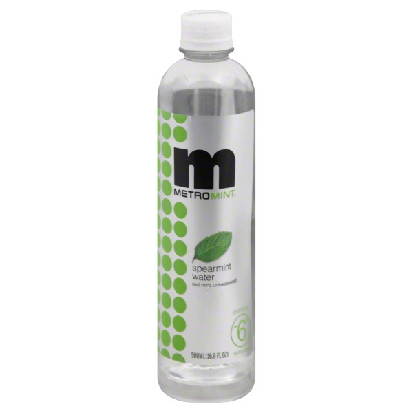 slide 1 of 1, Metromint Flavored Spearmint Water, 500 ml