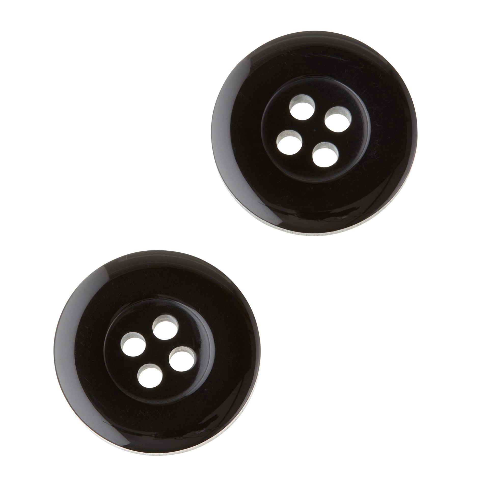 slide 3 of 3, 1" Black Buttons, 2ct. By Loops & Threads, 2 ct