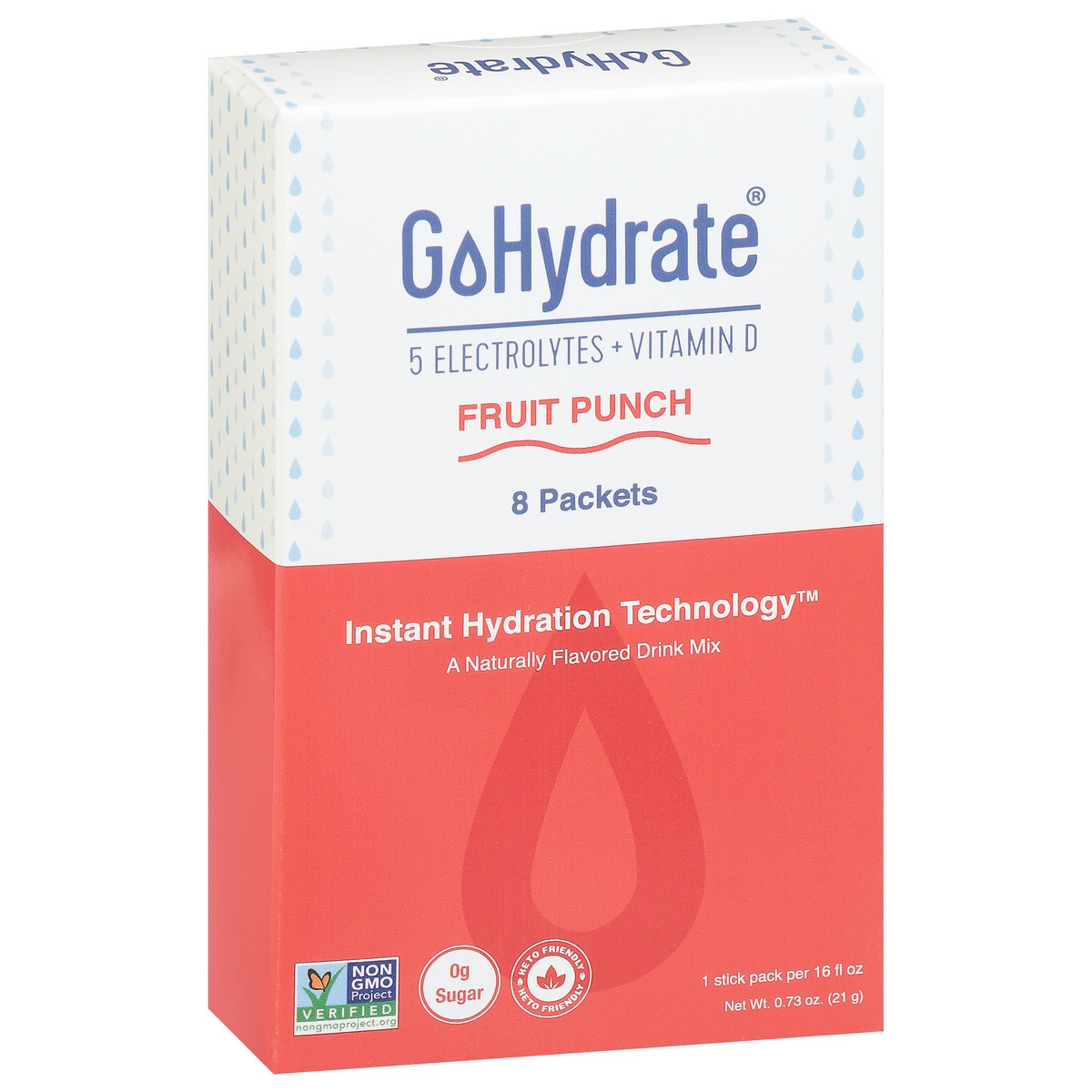 slide 7 of 9, GoHydrate Instant Hydration Technology Fruit Punch Drink Mix - 8 ct, 8 ct