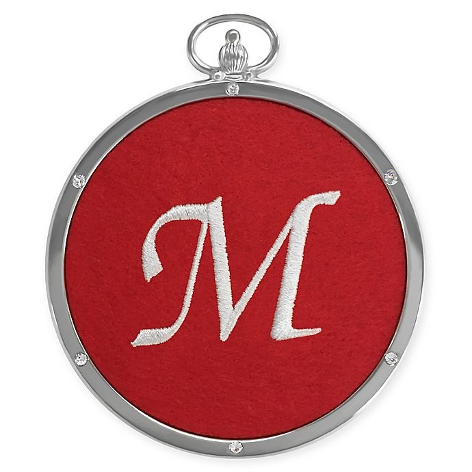 slide 1 of 1, Winter Wonderland Crystals from Swarovski Harvey Lewis Monogram Letter M'' Ornament'', 1 ct