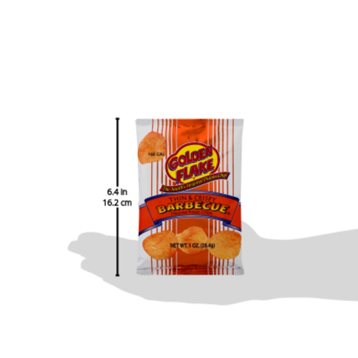 slide 4 of 11, Golden Flake Barbecue Potato Chips, 1 oz