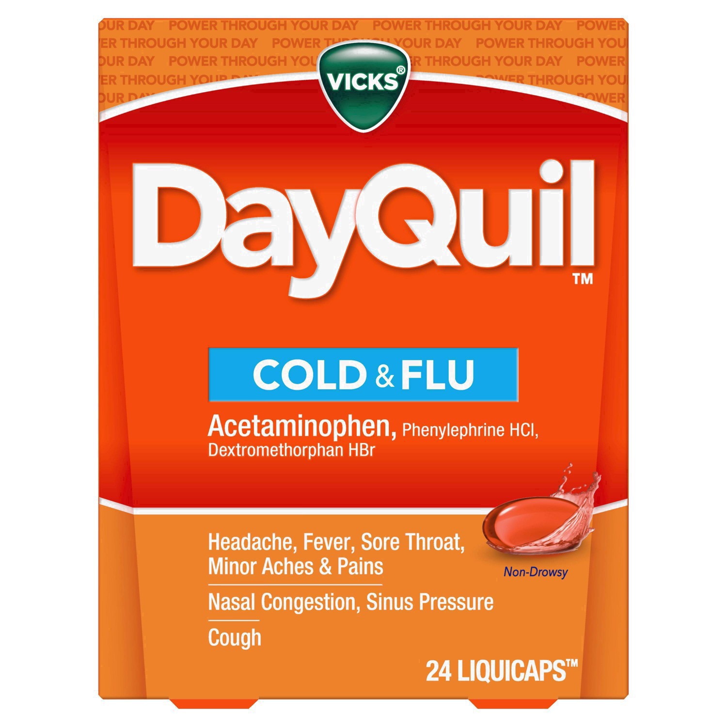 slide 14 of 67, Vicks DayQuil Cold & Flu Multi-Symptom Medicine LiquiCaps - 24ct, 
