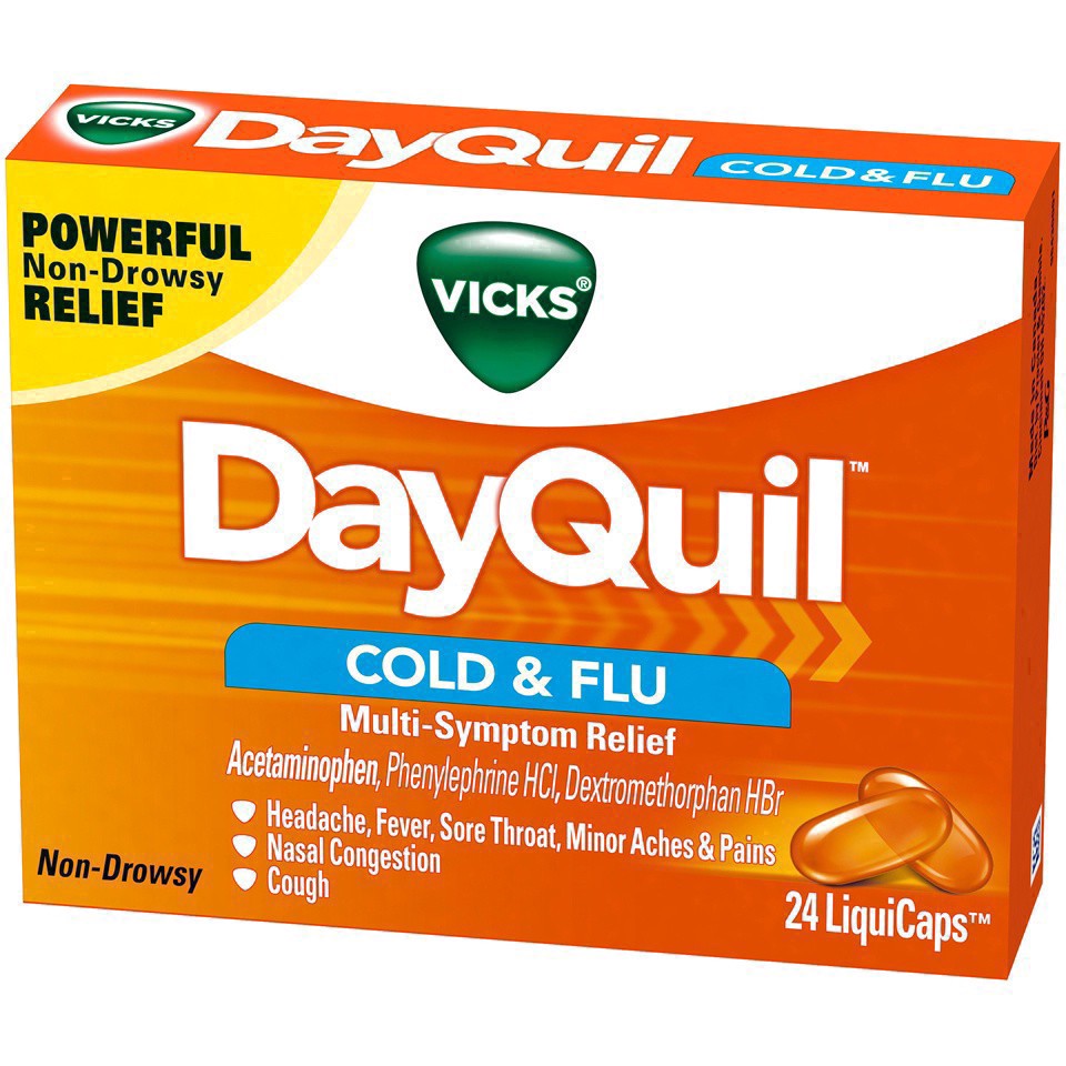 slide 28 of 67, Vicks DayQuil Cold & Flu Multi-Symptom Medicine LiquiCaps - 24ct, 