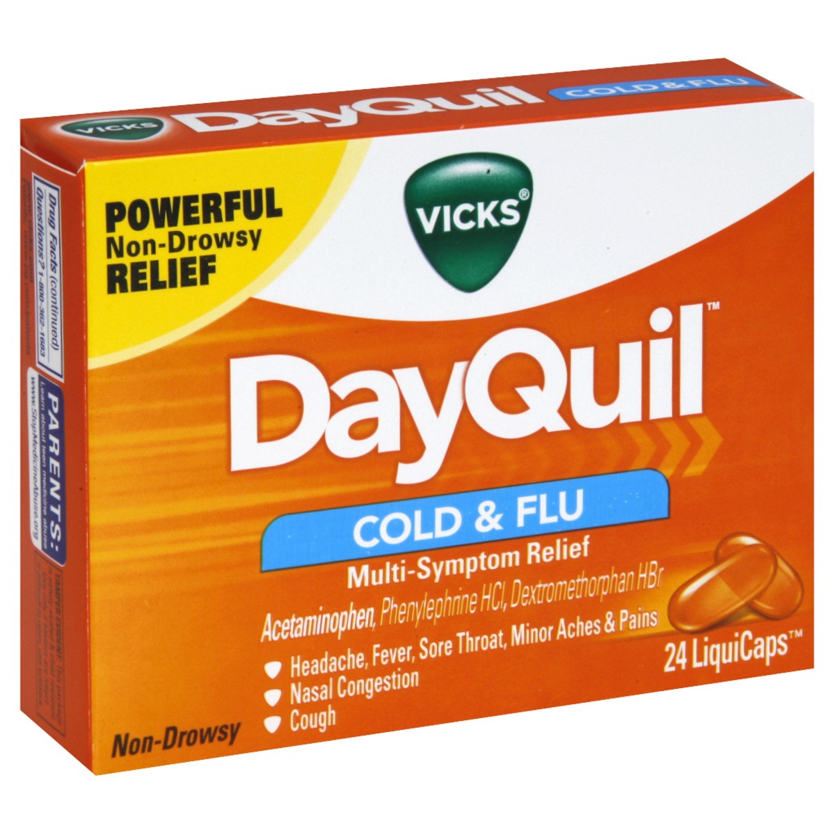 slide 1 of 67, Vicks DayQuil Cold & Flu Multi-Symptom Medicine LiquiCaps - 24ct, 