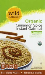 Wild Harvest Cinnamon Spice Orgc Instant Oatmeal