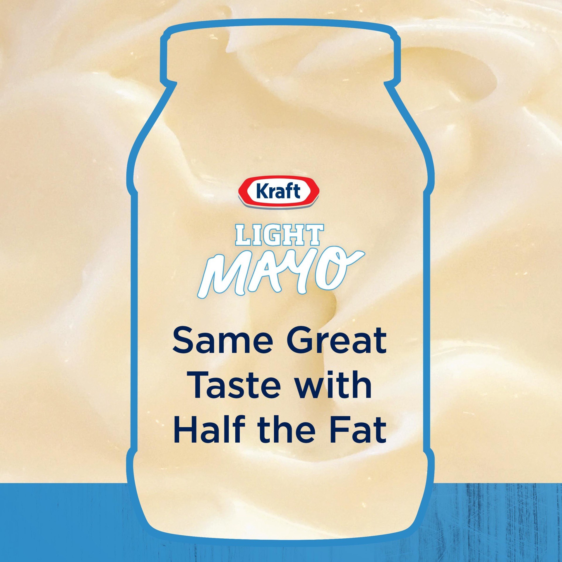 slide 7 of 12, Kraft Light Mayo with 1/2 the Fat & Calories of Regular Mayonnaise, 30 fl oz Jar, 30 fl oz