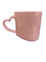 Certified International Heart Shaped Mug - Pink