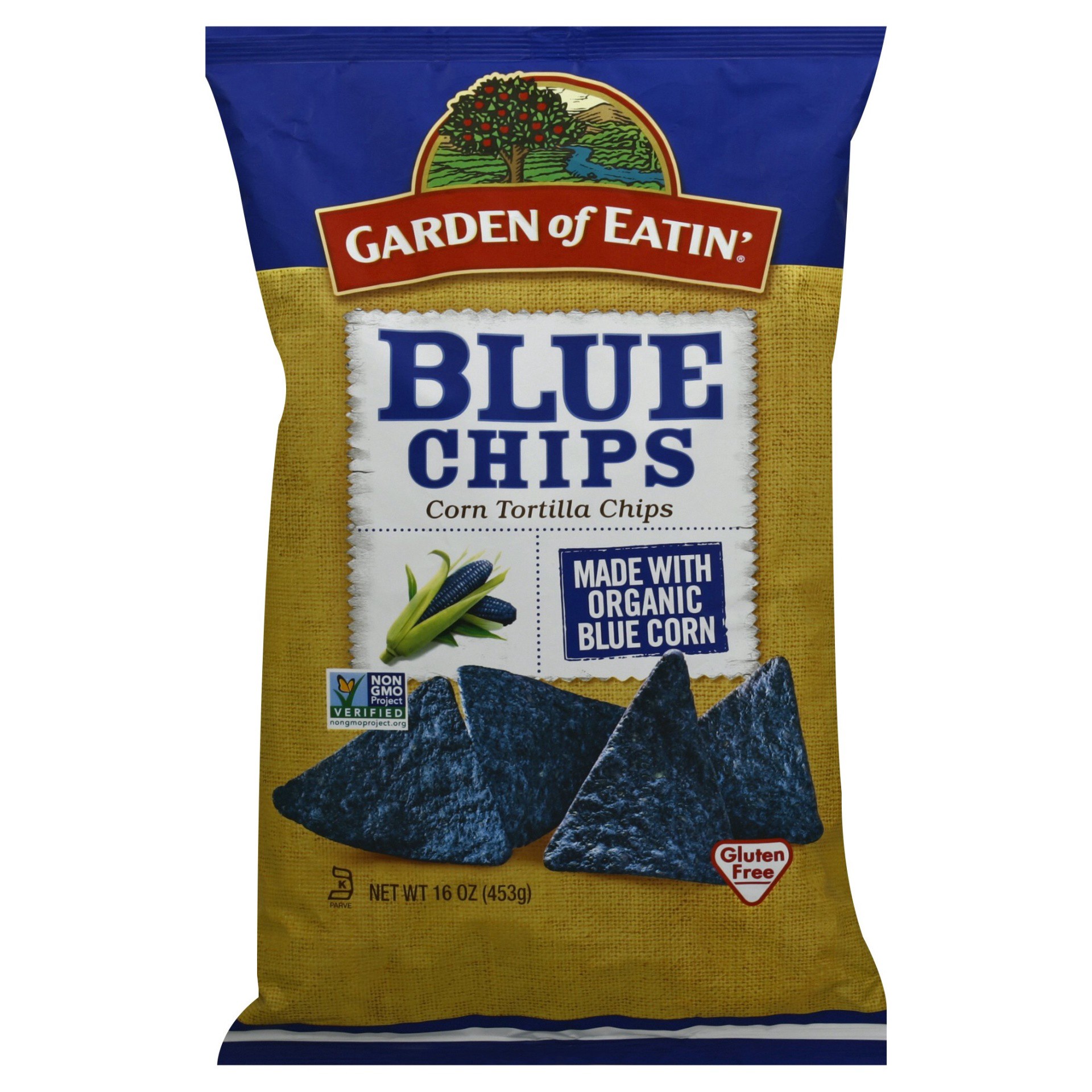 slide 1 of 10, Gardein Garden Of Eatin Salt Tortilla Chips, 16 oz