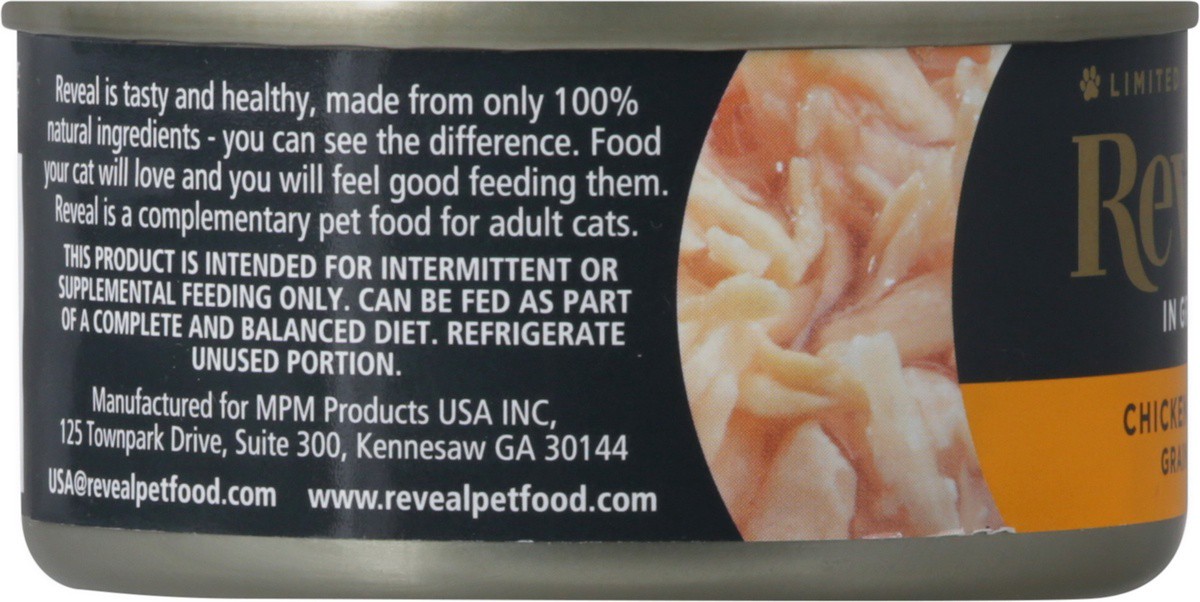 slide 3 of 9, Reveal Grain Free Chicken Breast in Gravy Cat Food, 2.47 oz