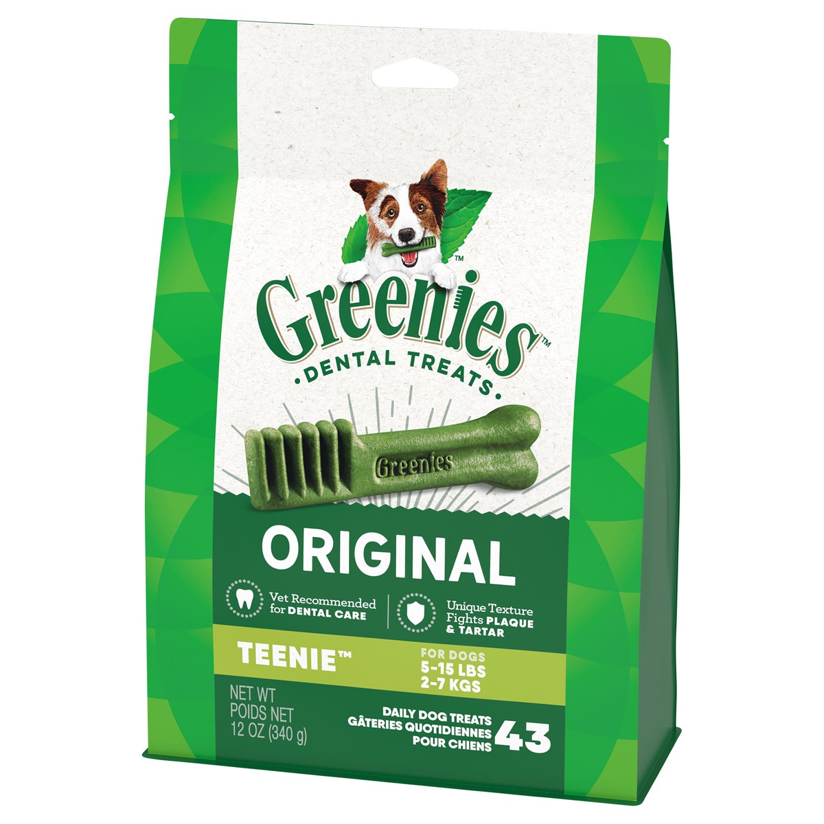 slide 5 of 9, Greenies Teenie Chewy Dental Dog Treats Original Chicken - 12oz/43ct, 12 oz, 43 ct