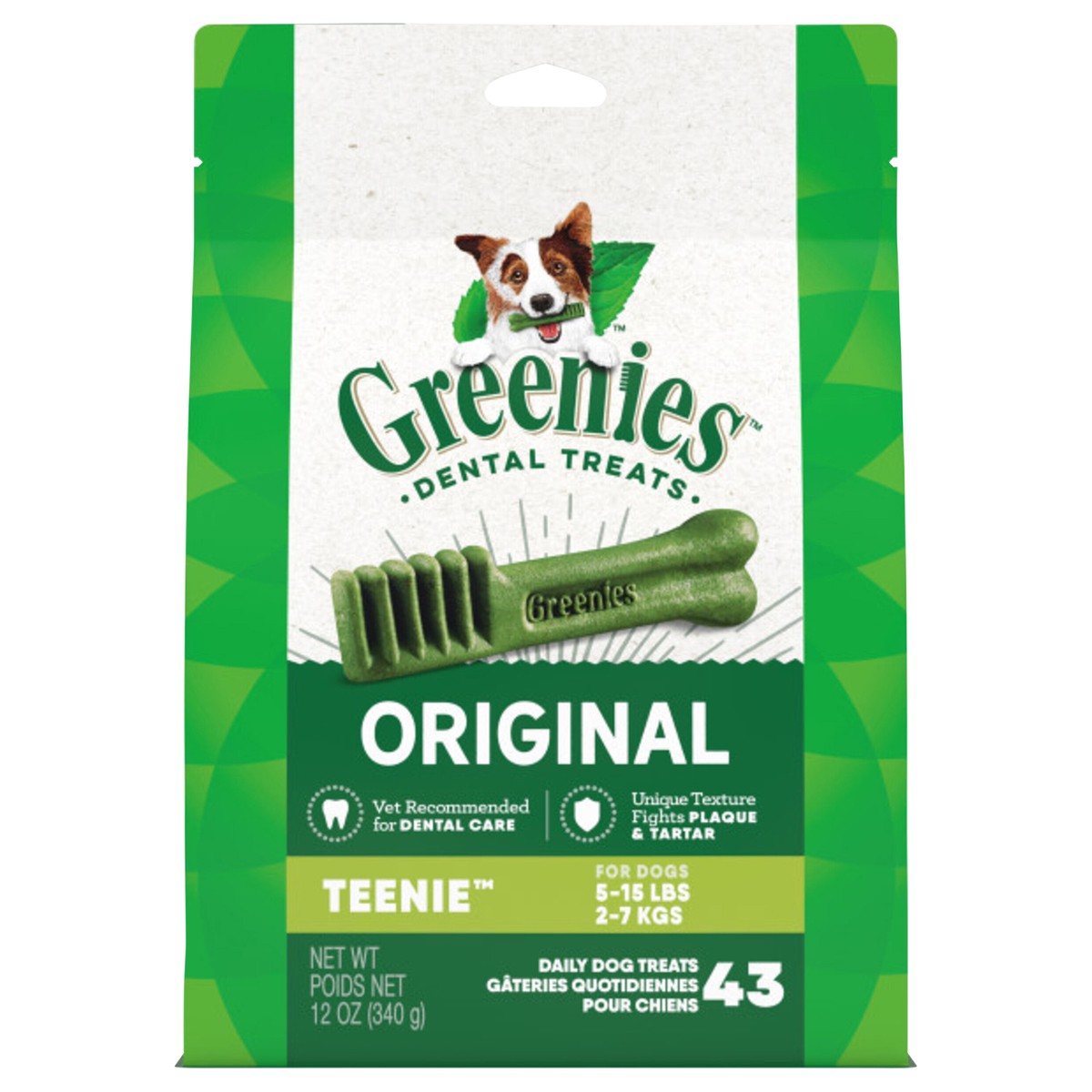 slide 1 of 9, Greenies Teenie Chewy Dental Dog Treats Original Chicken - 12oz/43ct, 12 oz, 43 ct