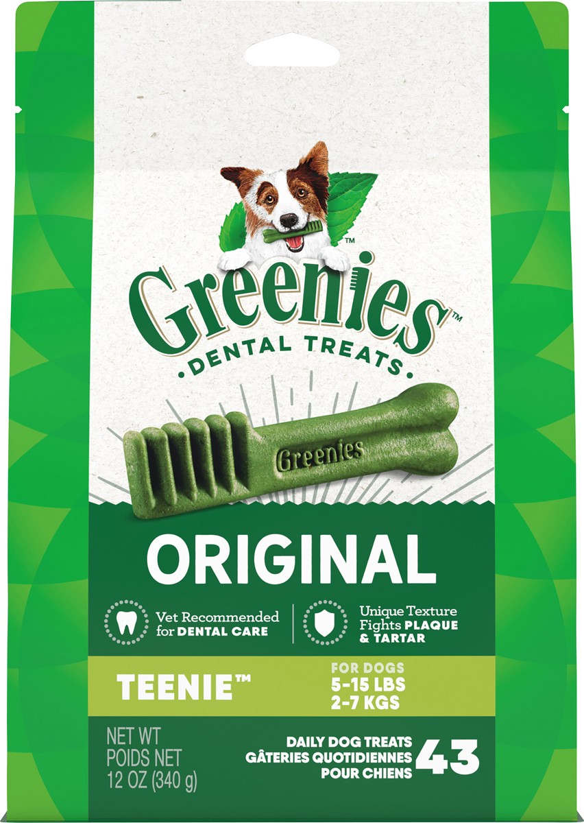 slide 3 of 9, Greenies Teenie Chewy Dental Dog Treats Original Chicken - 12oz/43ct, 12 oz, 43 ct