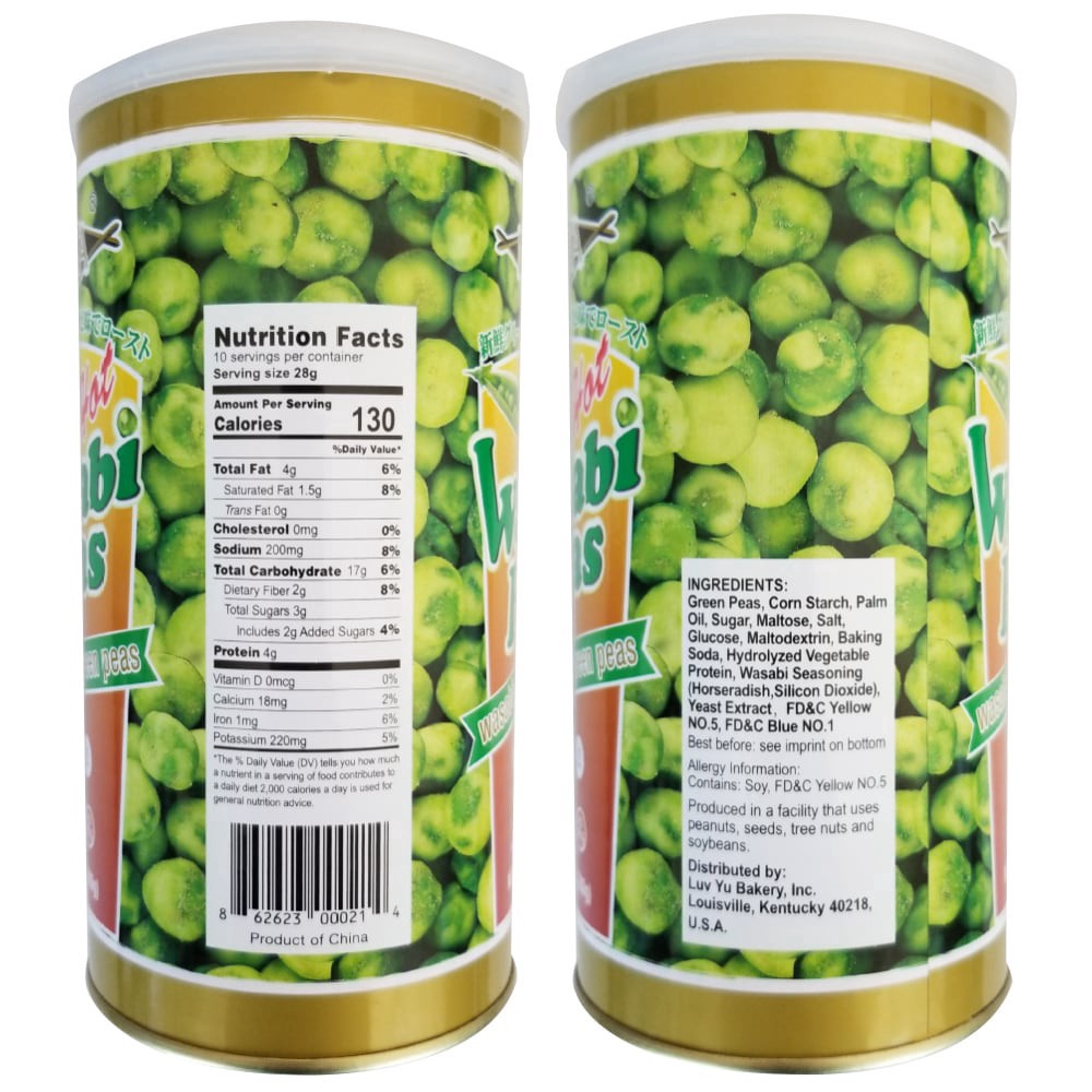 slide 2 of 2, Norita Hot Wasabi Peas, 9.9 oz