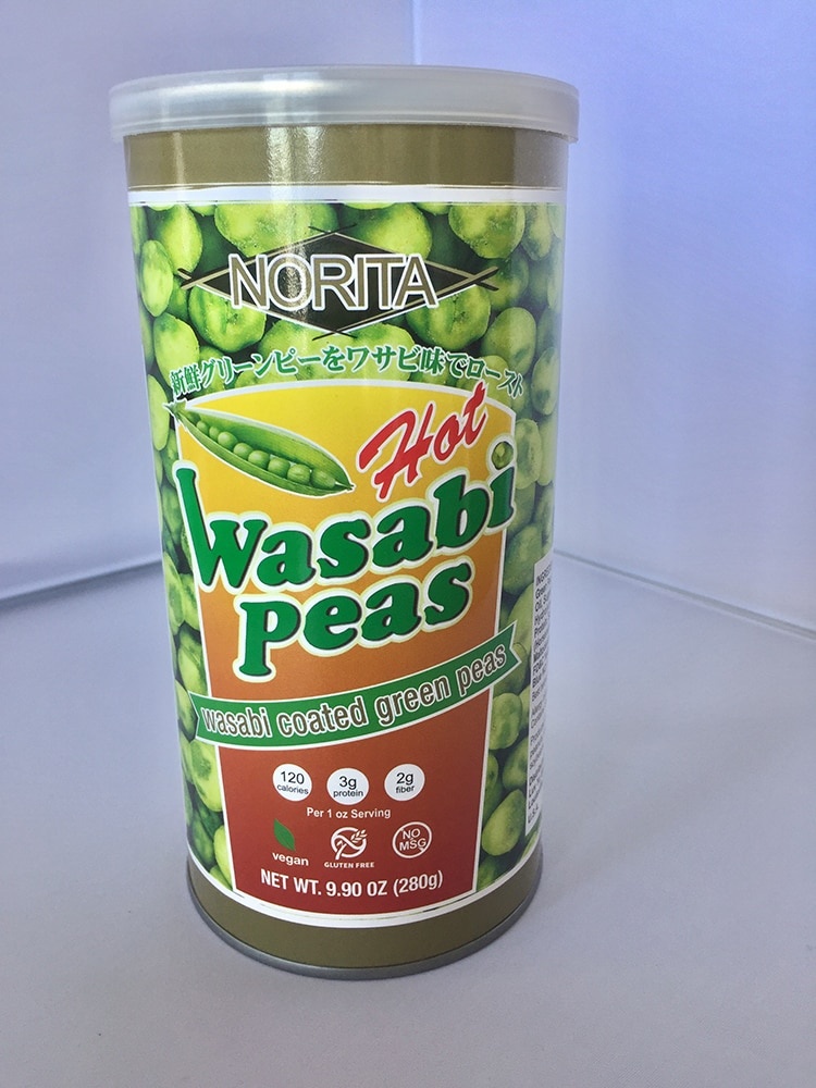 slide 1 of 1, Norita Hot Wasabi Peas, 9.9 oz