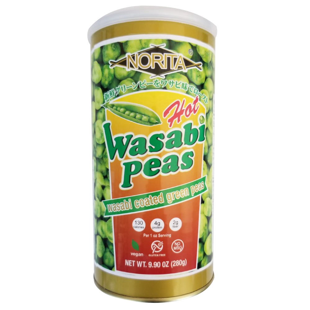 slide 1 of 2, Norita Hot Wasabi Peas, 9.9 oz