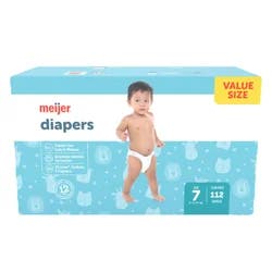 Meijer Baby Diapers Club Sz7 112ct