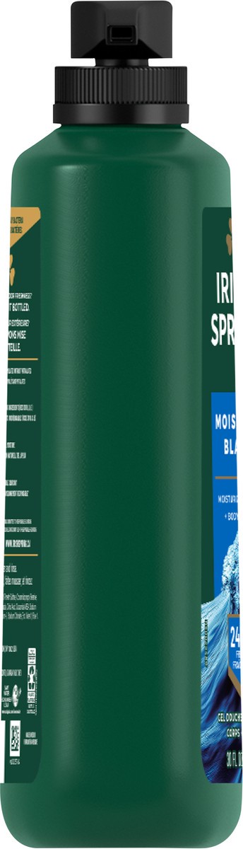 slide 4 of 8, Irish Spring Moisture Blast Moisturizing Body Wash for Men, 24-Hour Fresh, Face and Body Wash, Men’s Body Wash, Biodegradable Ingredients, Paraben Free, Cool Fresh Scent, 30 fl Oz. Pump Bottle, 30 fl oz