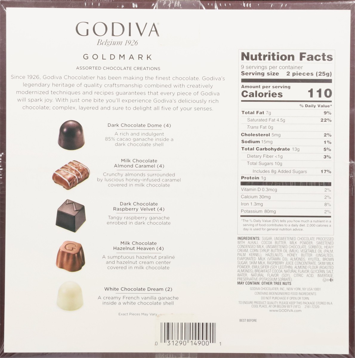 slide 13 of 14, Godiva Goldmark Assorted Chocolate Creations 7.7 oz, 7.7 oz