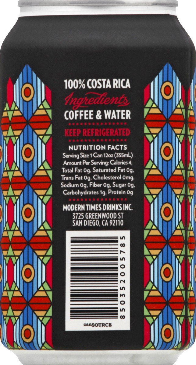 slide 10 of 13, Modern Times Beer Modern Times Single Origin Cold Brew Coffee 12 oz, 12 oz