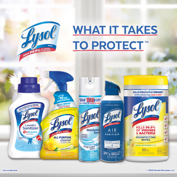slide 11 of 21, Lysol Air Sanitizing Spray, Odor Eliminating Air Freshener, Tropical Sunset, 10 oz, 10 oz