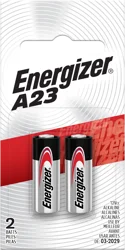 Energizer A23 Batteries (2 Pack), Miniature Alkaline Small Batteries