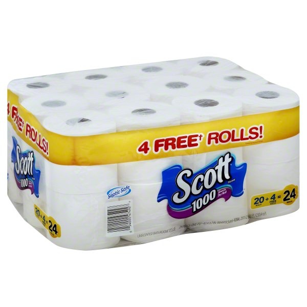 slide 1 of 1, Scott Bath Tissue, 20 ct