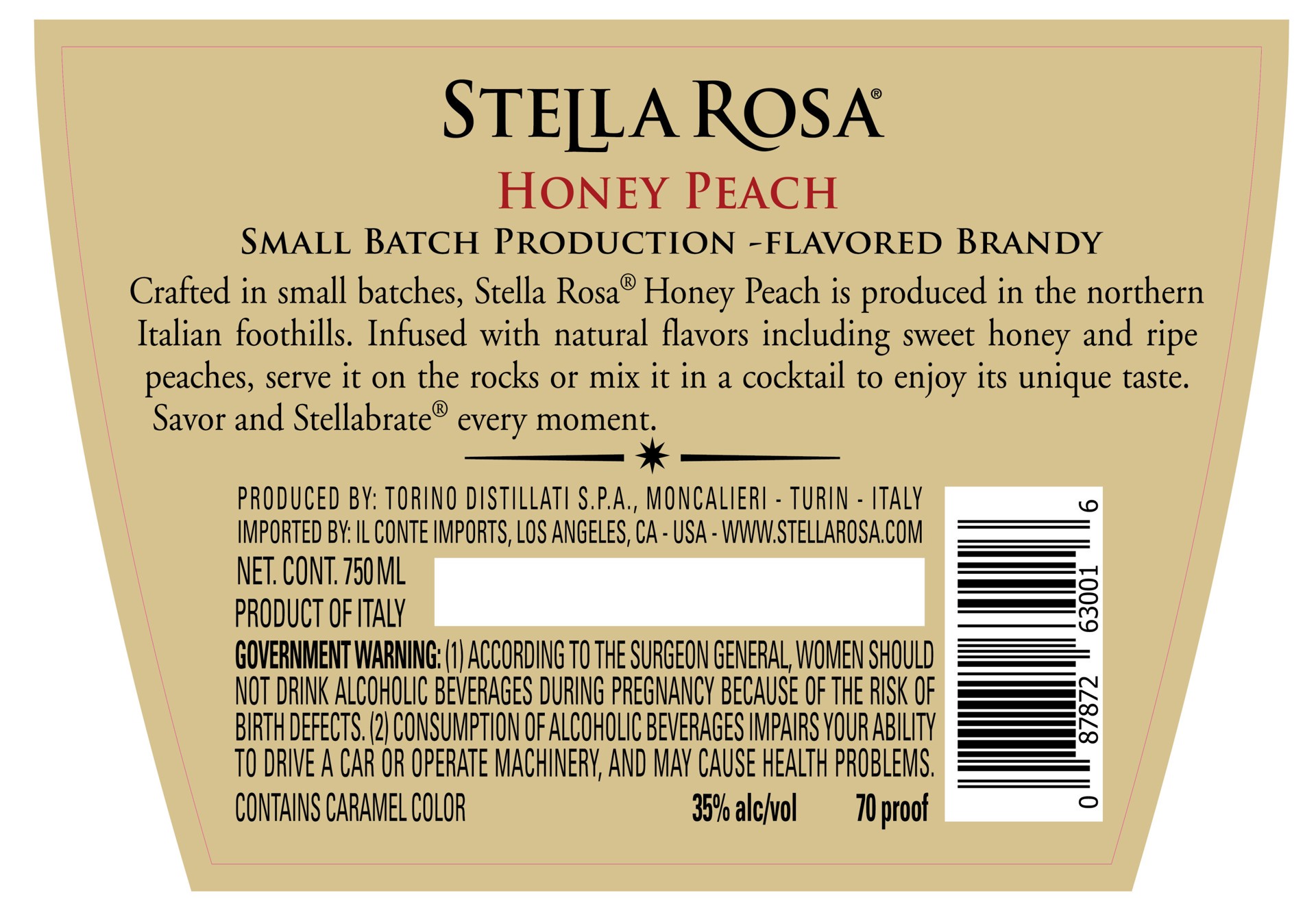 slide 3 of 9, Stella Rosa Honey Peach Flavored Brandy 750 ml, 750 ml