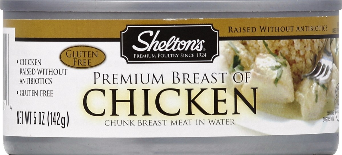 slide 2 of 2, Shelton's Premium Breast Of Chicken In Water, 5 oz