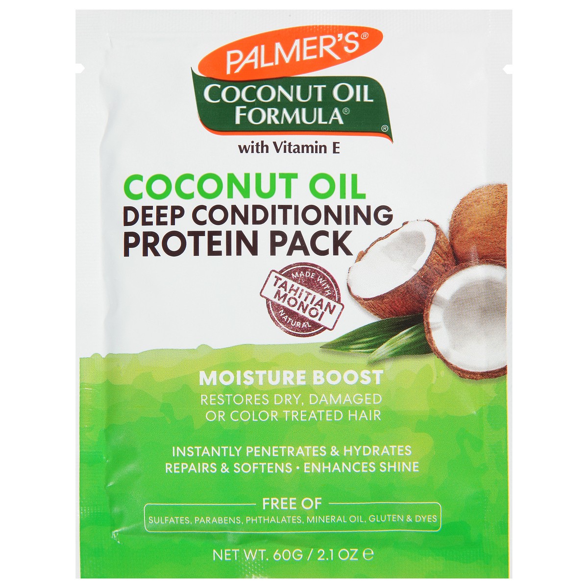 slide 1 of 13, Palmer's Coconut Oil Formula Moisture Boost Protein Pack 2.1 oz, 2.1 oz