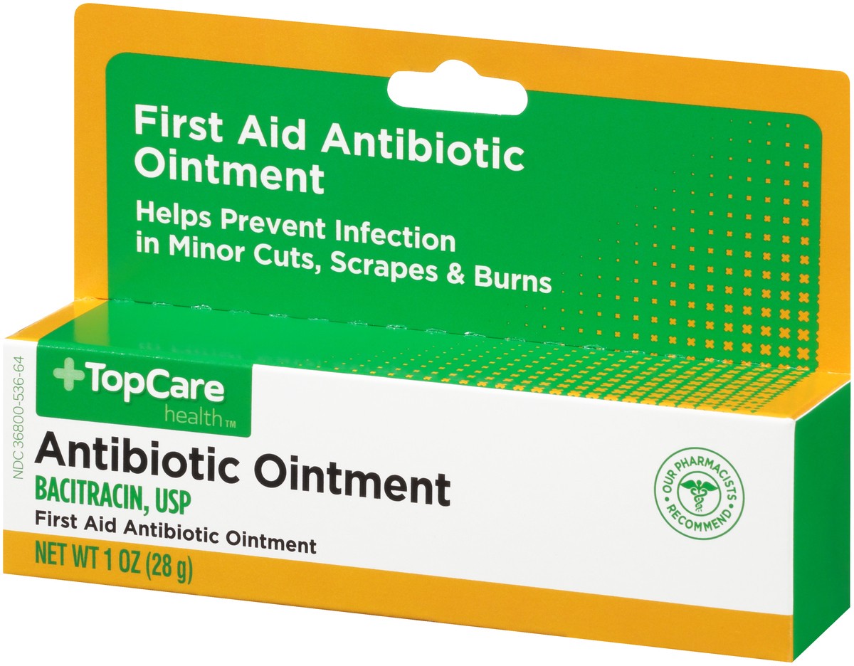 slide 3 of 8, TopCare First Aid Antibiotic Ointment, 1 oz